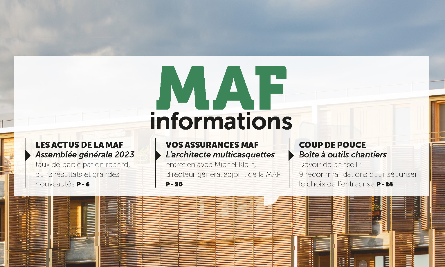 MAF informations #104