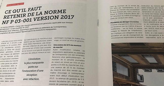  Marchés privés : ce qu’il faut retenir de la norme NF P 03-001 version 2017