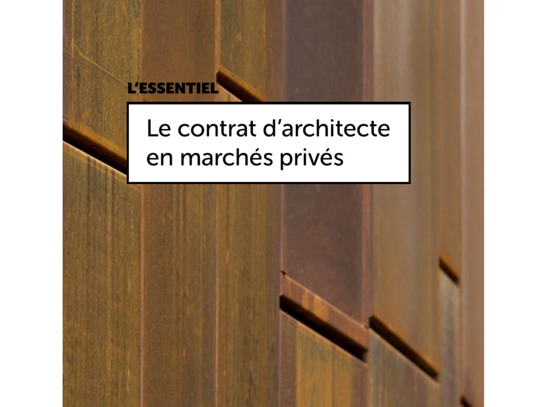Webinaire : Le contrat d'architecte en marchés privés : les bonnes pratiques