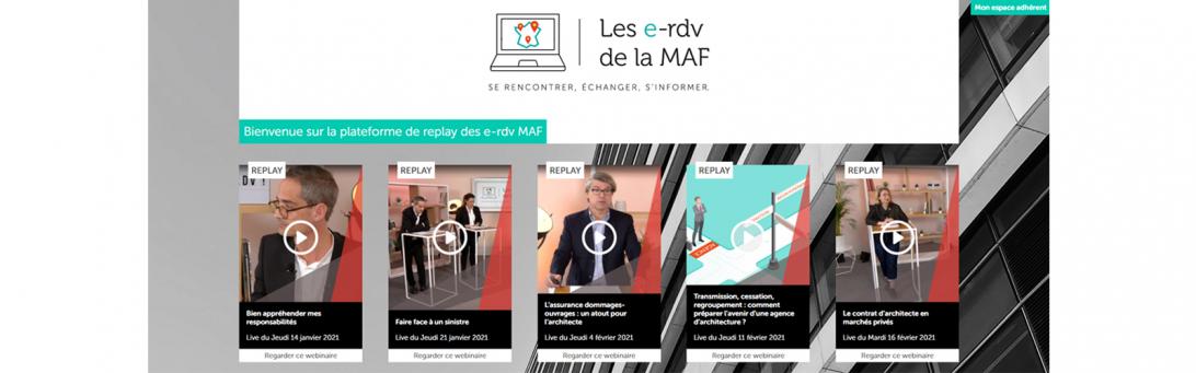 Webinaires MAF : découvrez la plateforme de replay 100% maîtrise d’œuvre ! 