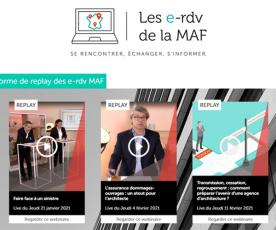 Webinaires MAF : découvrez la plateforme de replay 100% maîtrise d’œuvre ! 